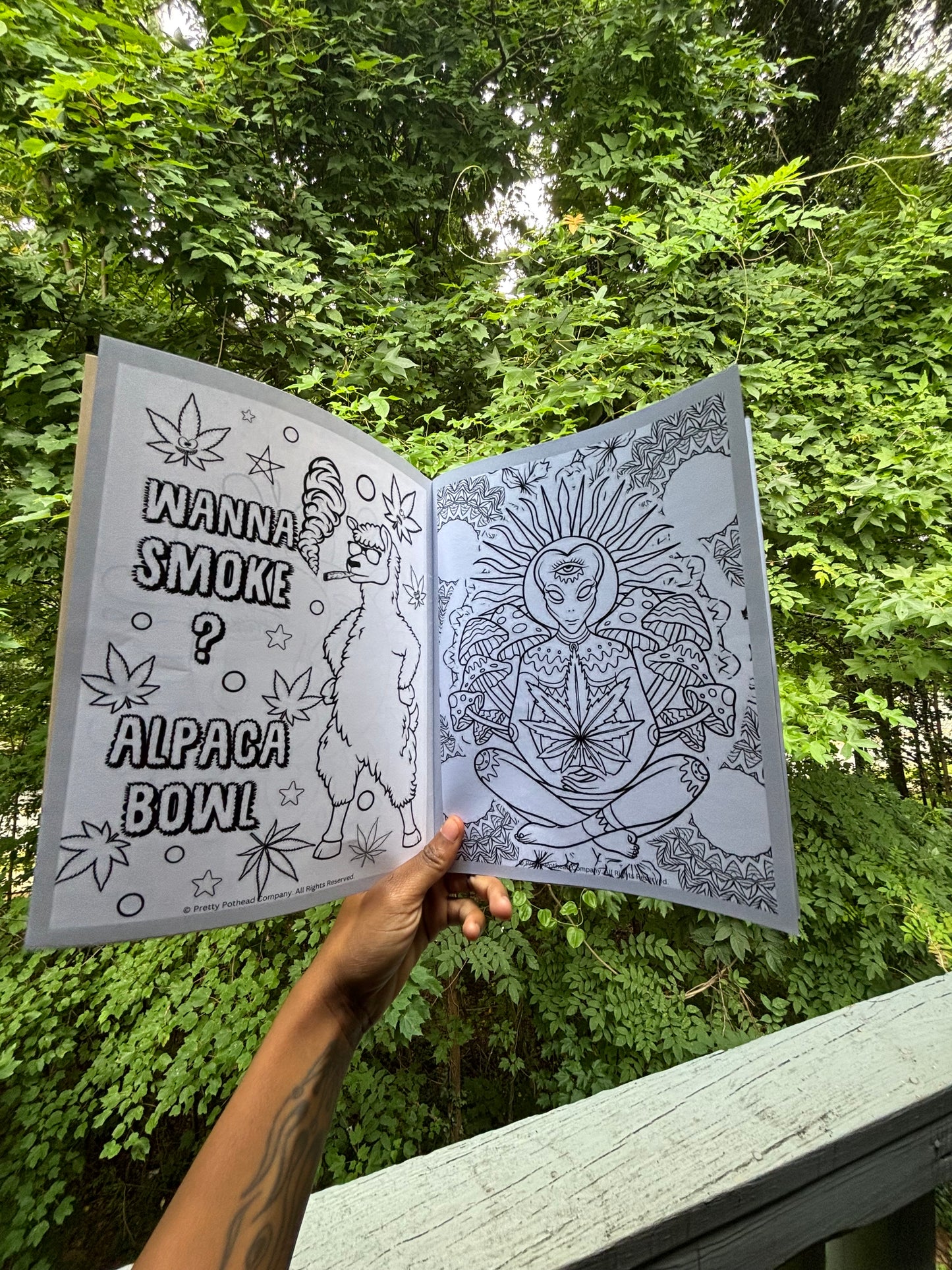 Pretty Pothead Coloring Book