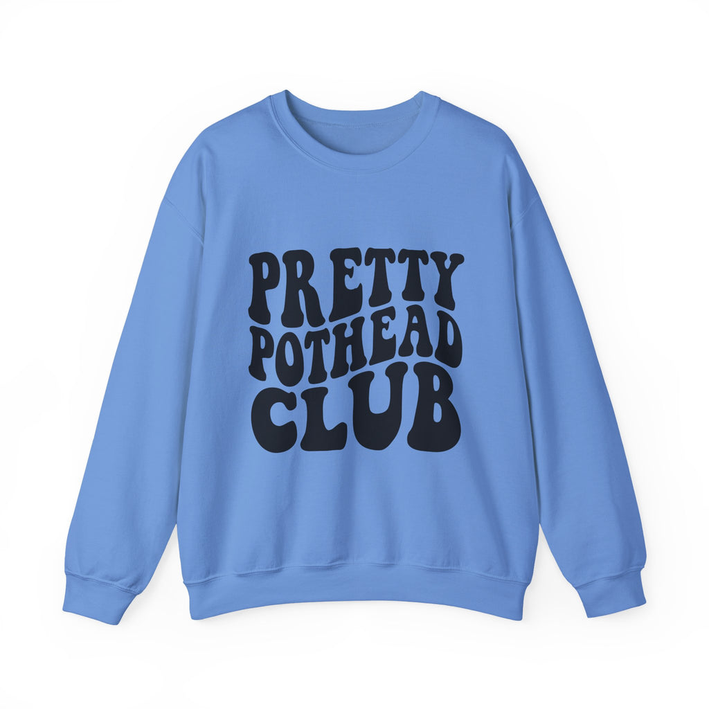 Pretty Pothead Club Crewneck Sweatshirt - Unisex Heavy Blend Crewneck