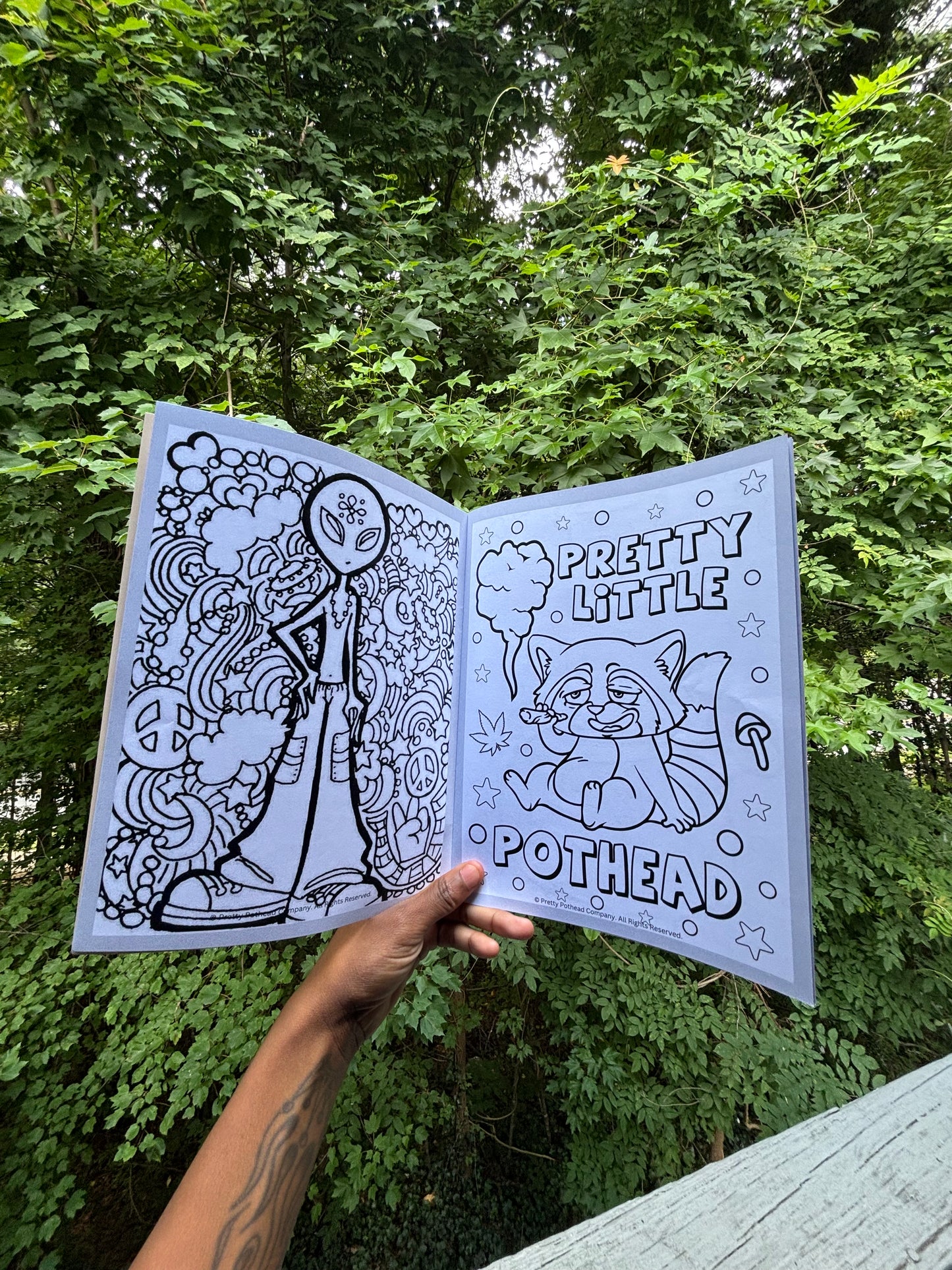 Pretty Pothead Coloring Book