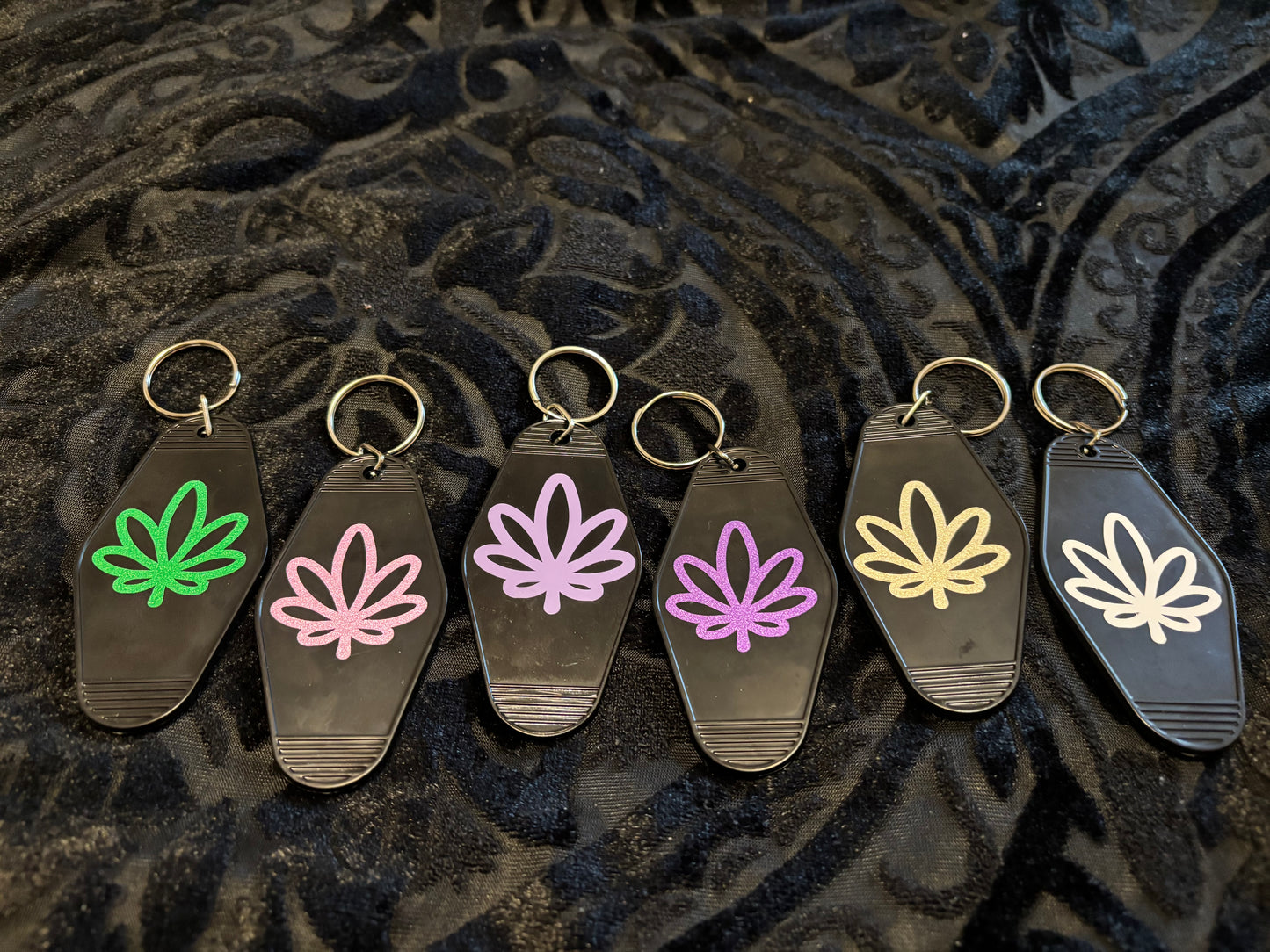Pretty Pothead Club Motel Keychain