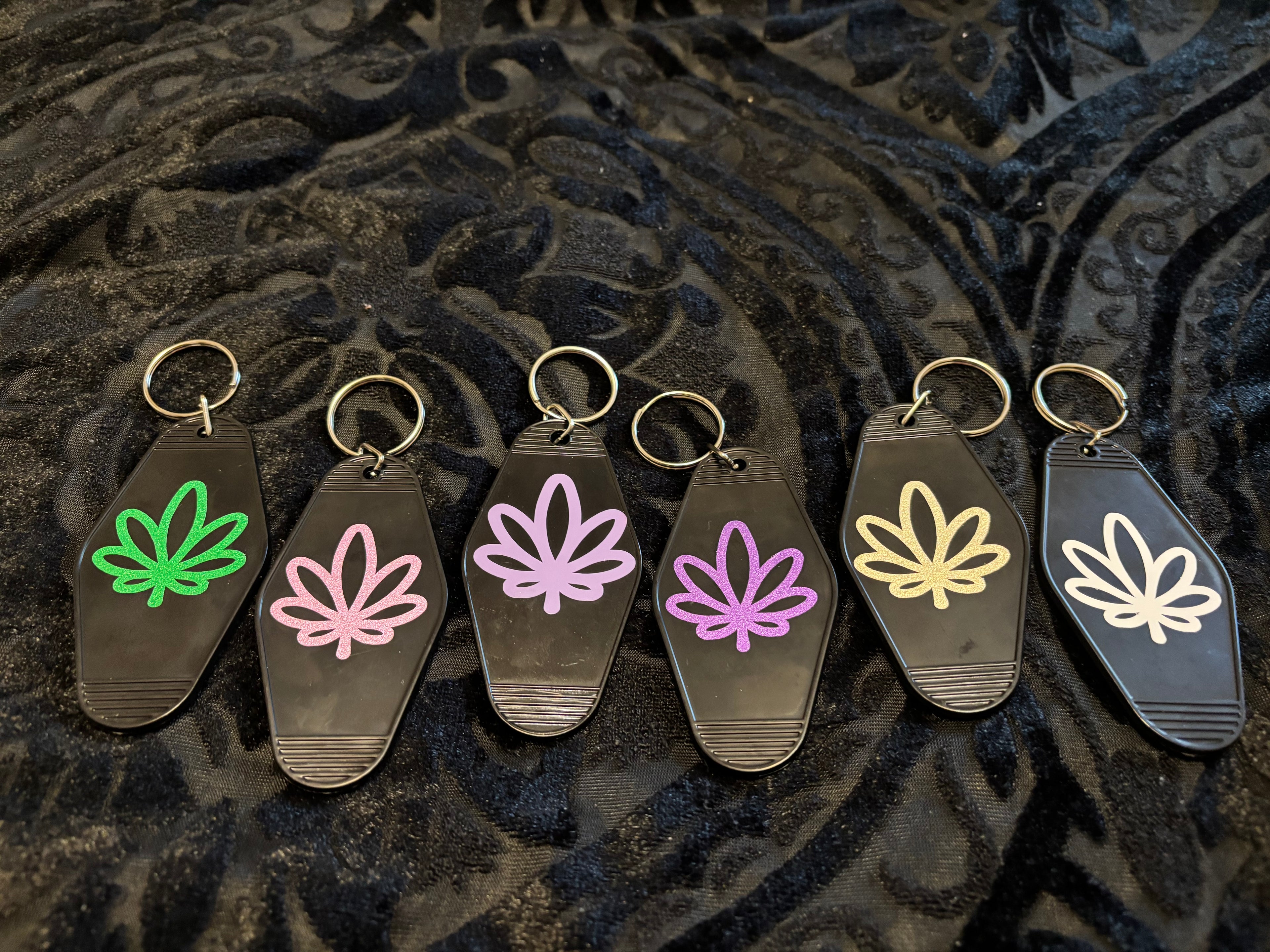 Pretty Pothead Club Motel Keychain