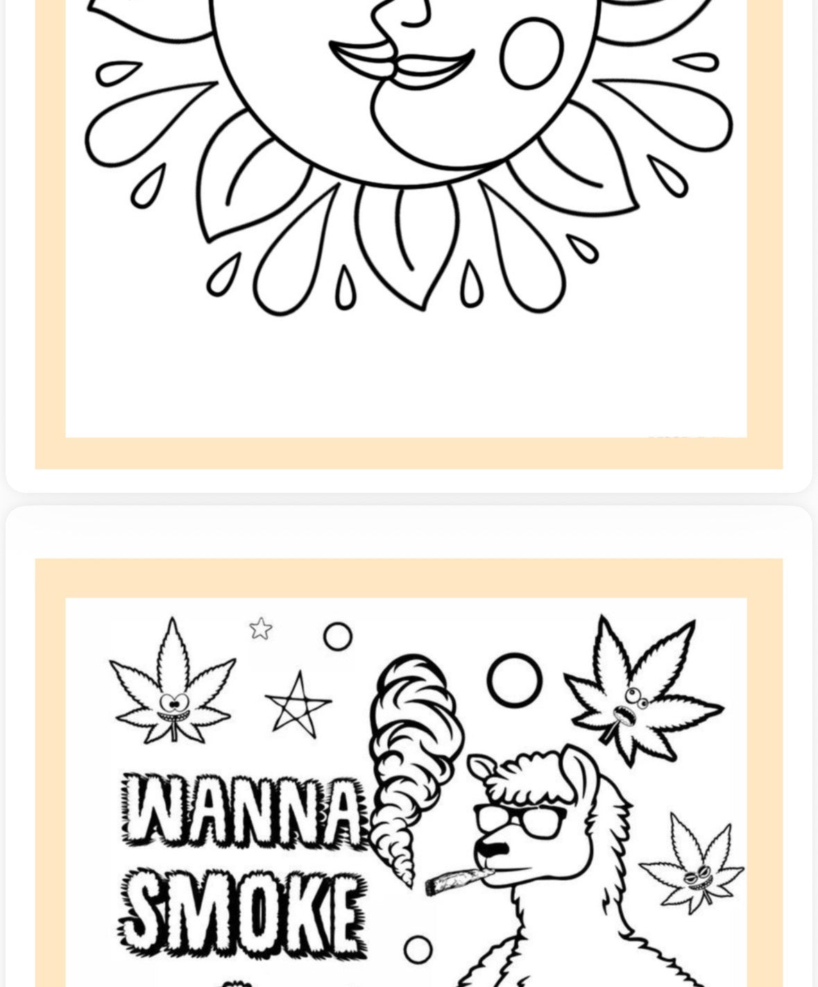 Digital Copy of Pretty Pothead Coloring Book