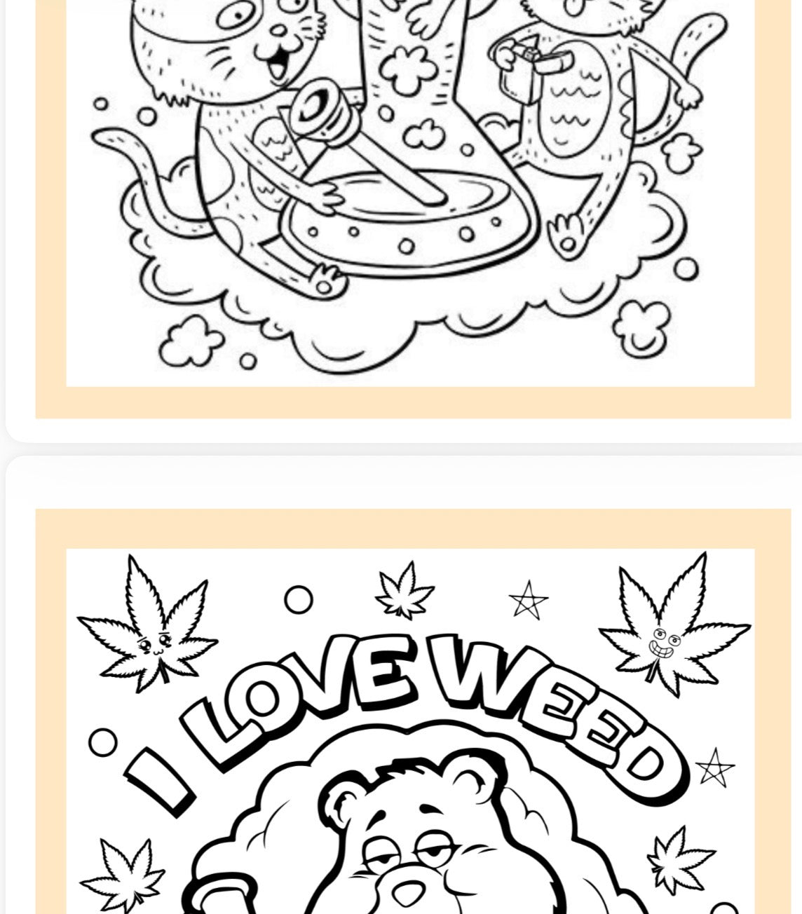 Digital Copy of Pretty Pothead Coloring Book